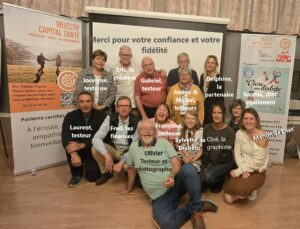 Une partie de l'équipe qui ont cru à l'aventure Vivre son Diabète.